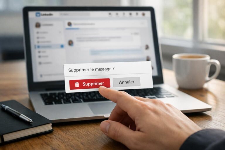 Comment supprimer un message envoyé par erreur sur LinkedIn sans laisser de trace