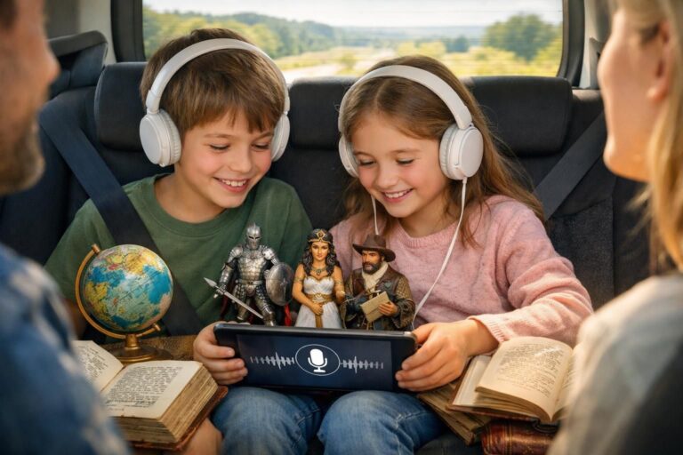 Les 5 meilleurs podcasts d&rsquo;histoire pour enfants à écouter pendant les longs trajets