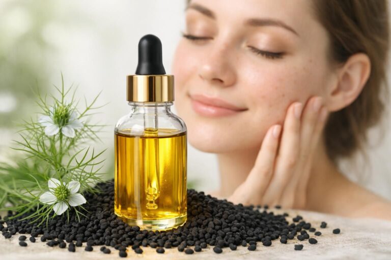 Les bienfaits de l&rsquo;huile de nigelle pour les peaux à imperfections : mode d’emploi complet