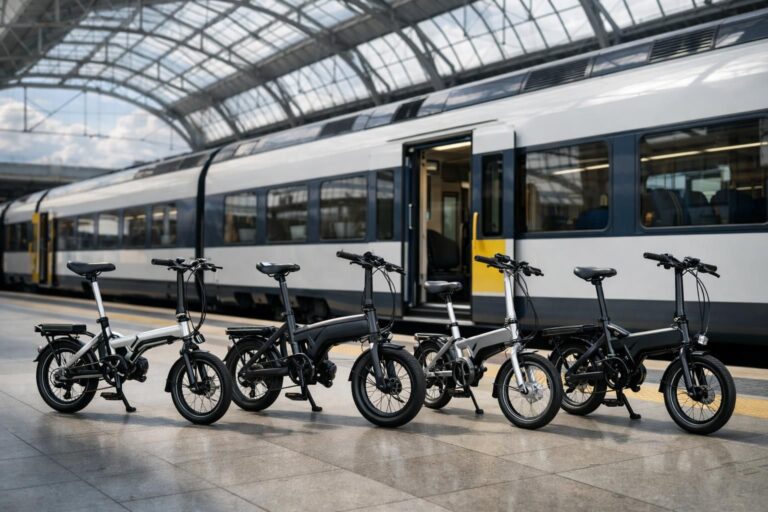 Les meilleurs vélos électriques pliants pour le train : guide comparatif poids et autonomie