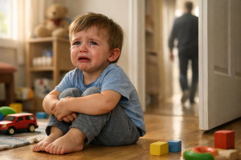 Pourquoi votre enfant pleure dès que vous quittez la pièce : comprendre l&rsquo;angoisse de séparation