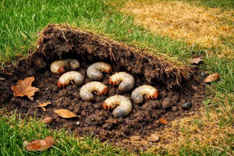 Pourquoi votre pelouse jaunit par plaques : comment détecter les larves de hannetons
